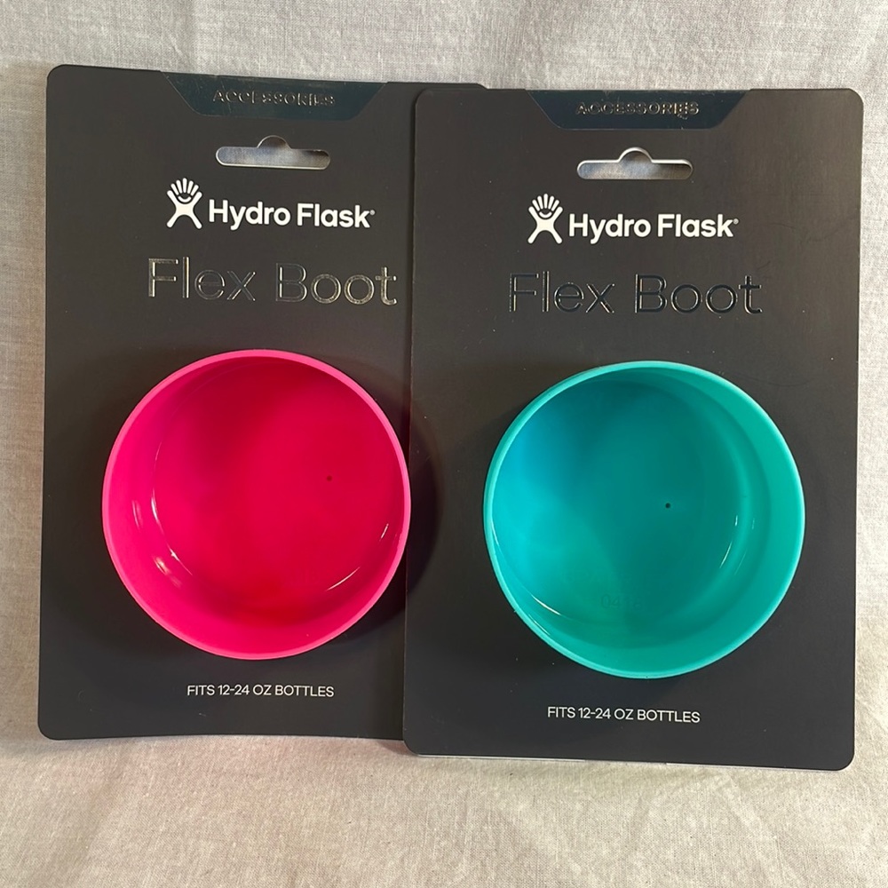 NEW Hydro Flask Small Bottle Boot fits 12-24 oz Mint BBS435 OR Flamingo BBS625
